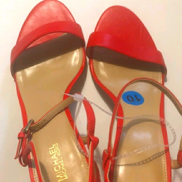 Nwt Micheal by Michaelkors hight heel open toes sz 10 - Picture 8 of 13